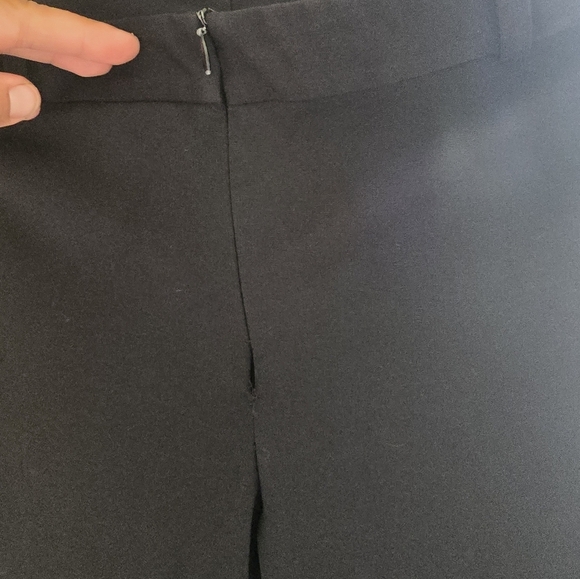 Express Black Dress Pants 7/8 – Front Zip, Flare - Picture 5 of 6
